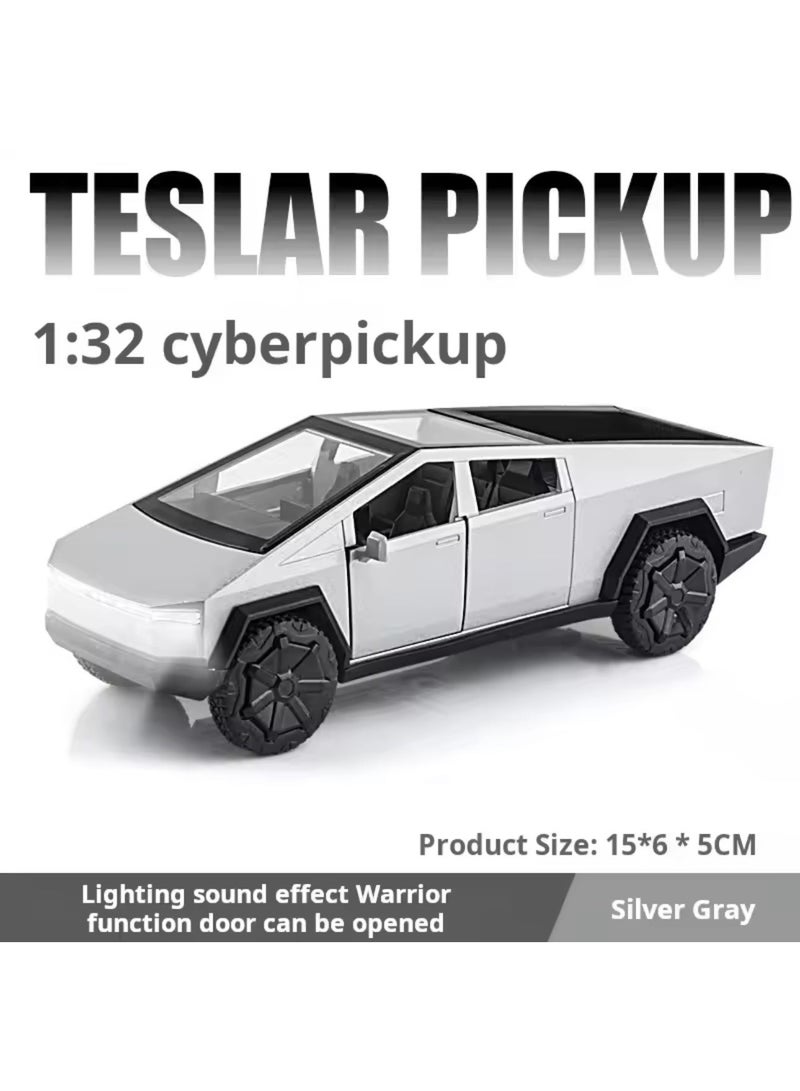 1:32 Futuristic Pickup Truck Diecast Model – Metal Toy Car with Light & Sound - Image 2